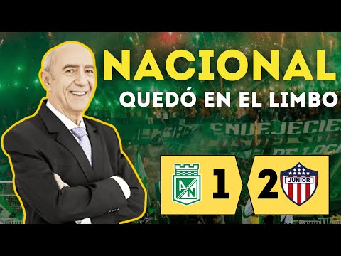 📍 Nacional is in limbo. Junior won 2-1. Barranquilla celebrates.