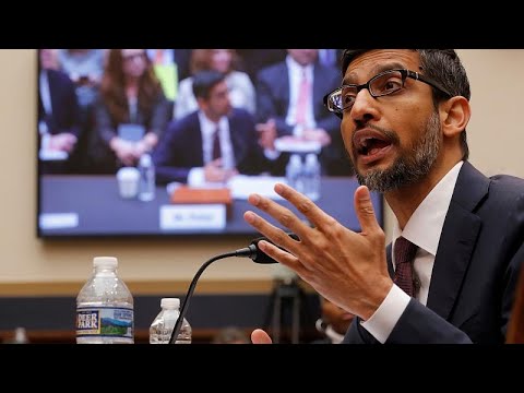 Video Thumbnail: Google-Chef Sundar Pichai sagt vor US-Kongress aus