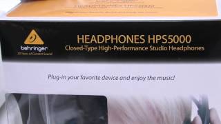 Video thumbnail for [Review]Behringer HPS5000 Closed-Type High-Performance Studio Headphones by Ryen Lee