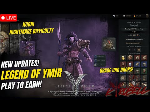 Legend Of Ymir | New Update? Hogni Nightmare Difficulty!  ( Tagalog )