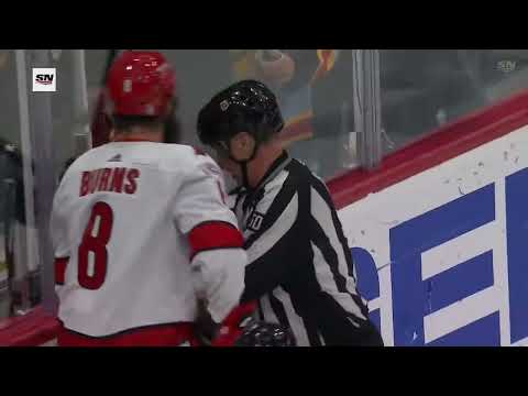 Did Brent Burns spear Matthew Tkachuk? Have your say!