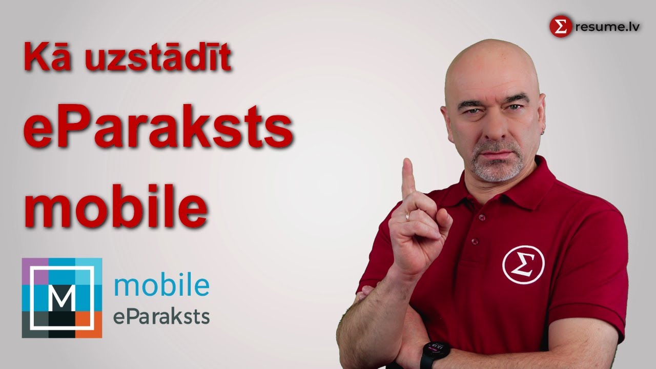 Kā uzstādīt eParaksts mobile ar eID Scan