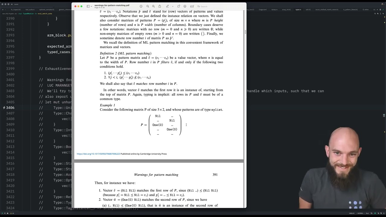 Making a programming language - Exhaustive pattern match checking