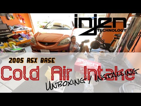 Injen CAI (cold air Intake) unboxing / installing for my 2005 Acura RSX base 5 speed