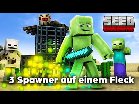 Dieser Minecraft Seed gönnt dir eine 3-FACHE XP Farm! (3 Mob Spawner - 1 Raum)