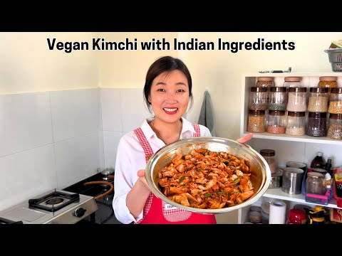 Making Easiest Vegan Kimchi with Indian Ingredients | How to make Korean Kimchi at home ๐ฑ