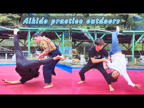 Practice outdoors【Aikido anytime】