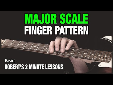 Simple Major Scale Finger Pattern - Robert's 2 Minute Lessons (1)