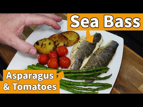 Asparagus & Sea bass | Cherry Tomatoes | Potatoes #asparagus #seabass