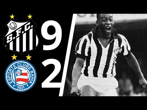 Santos 9 X 2 Bahia - Campeonato Brasileiro 1968