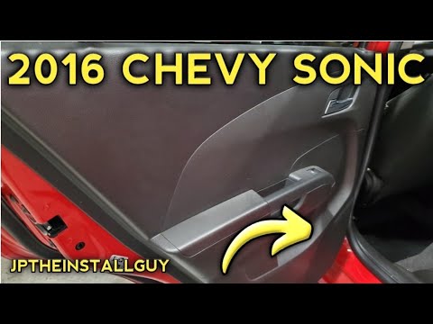 2016 chevy sonic door panel removal and speaker replacement install