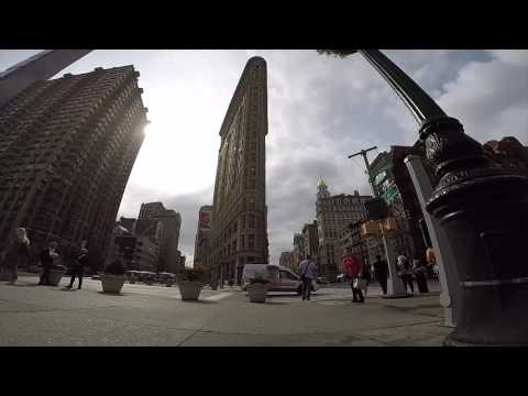 Flatiron Building, New York - Time-lapse  - GOPRO 5 SUPERVIEW FOV