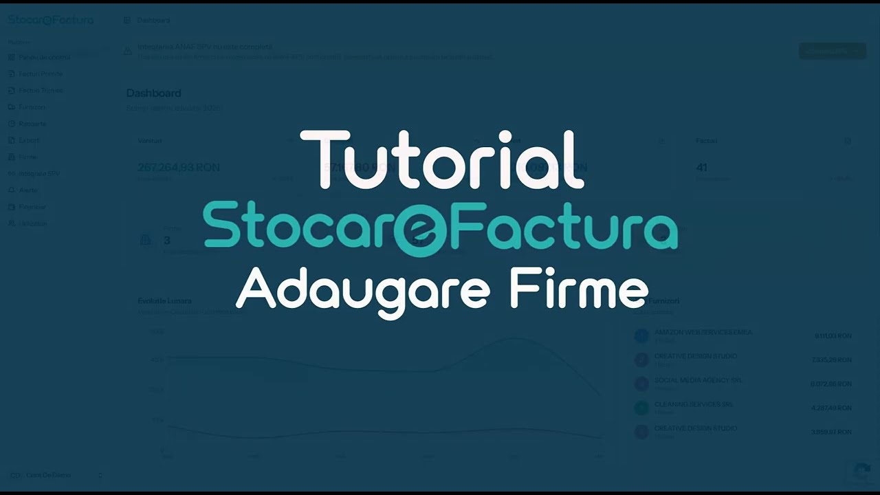 Cum sa gestionezi firmele in Stocare Factura