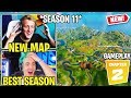 Tfue & Streamers *FIRST TIME* Reacting/Playing *NEW* Fortnite SEASON 11 (Chapter 2 - Season 1)!!