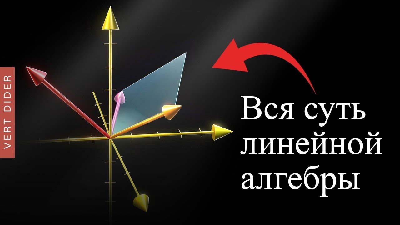 Вся суть линейной алгебры за 3 часа от выпускника Стэнфорда [3blue1brown]