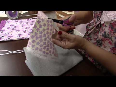 Mulher.com 06/02/2014 - Sacola Ballet - Para guardar sapatilhas  - Vera Brugin (Bloco 1/2)