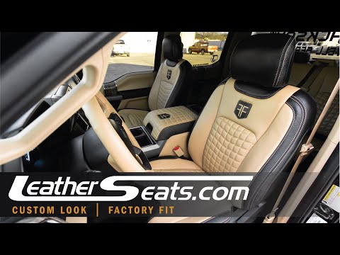 Bespoke Leather Seat Upholstery for 2017-2018 Ford F-250/350 Crew Cab - LeatherSeats.com
