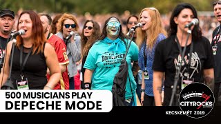 Rock Flashmob Show: 500 musicians play Depeche Mode - Personal Jesus (CITYROCKS)