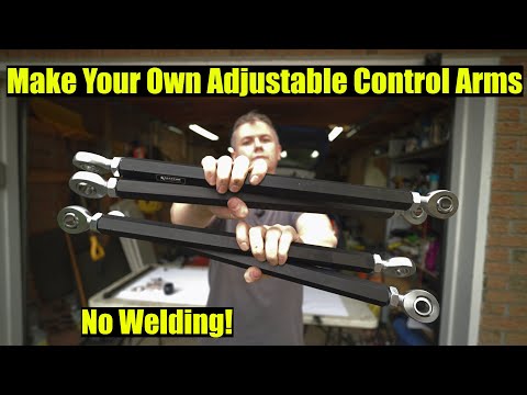 How to Make Custom Control Arms - Adjustable! - No Welding - DIY