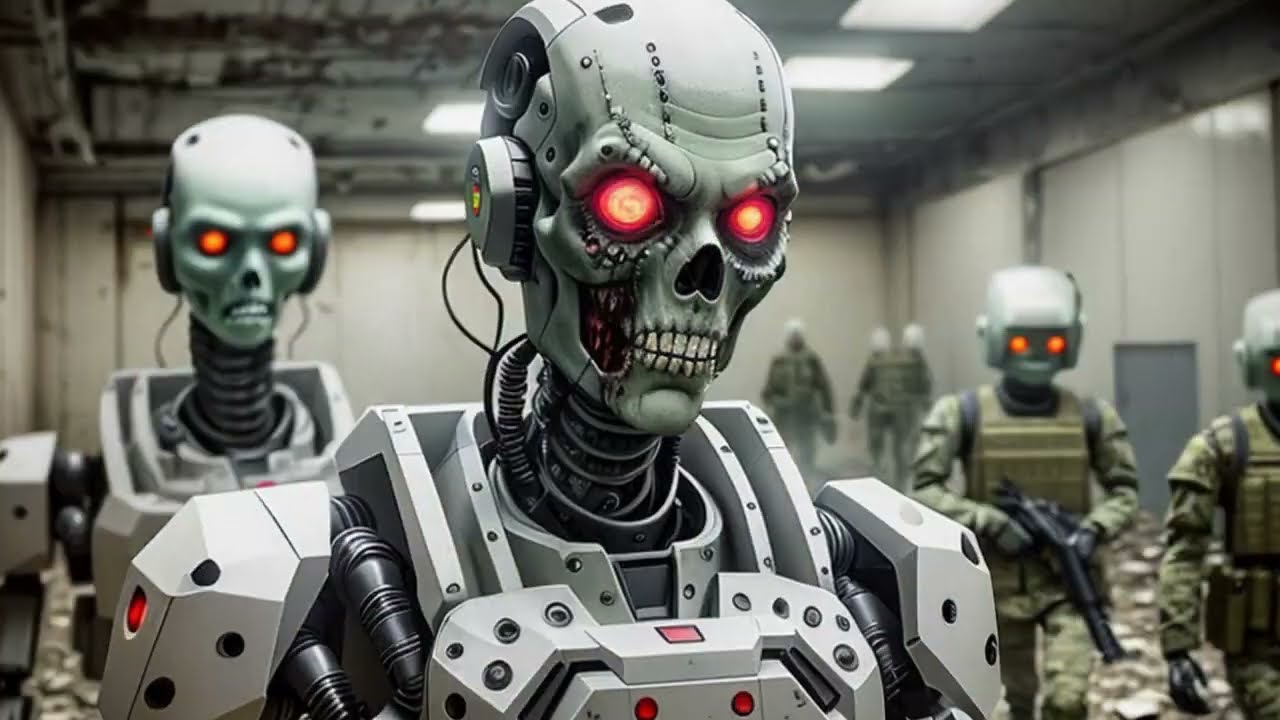 Robotic Zombies. 3D AI