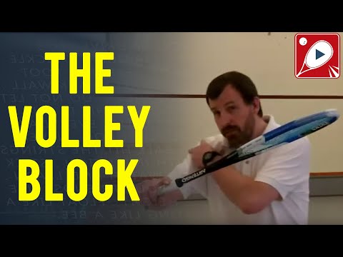 Squash Tips: Solo Squash Practice: Volley Block