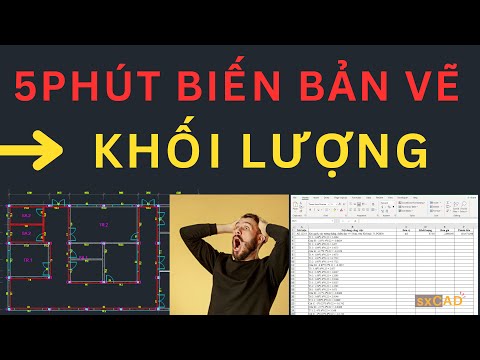 Video hướng dẫn bóc khối lượng tường, cột, dầm sàn từ bản vẽ có sẵn
