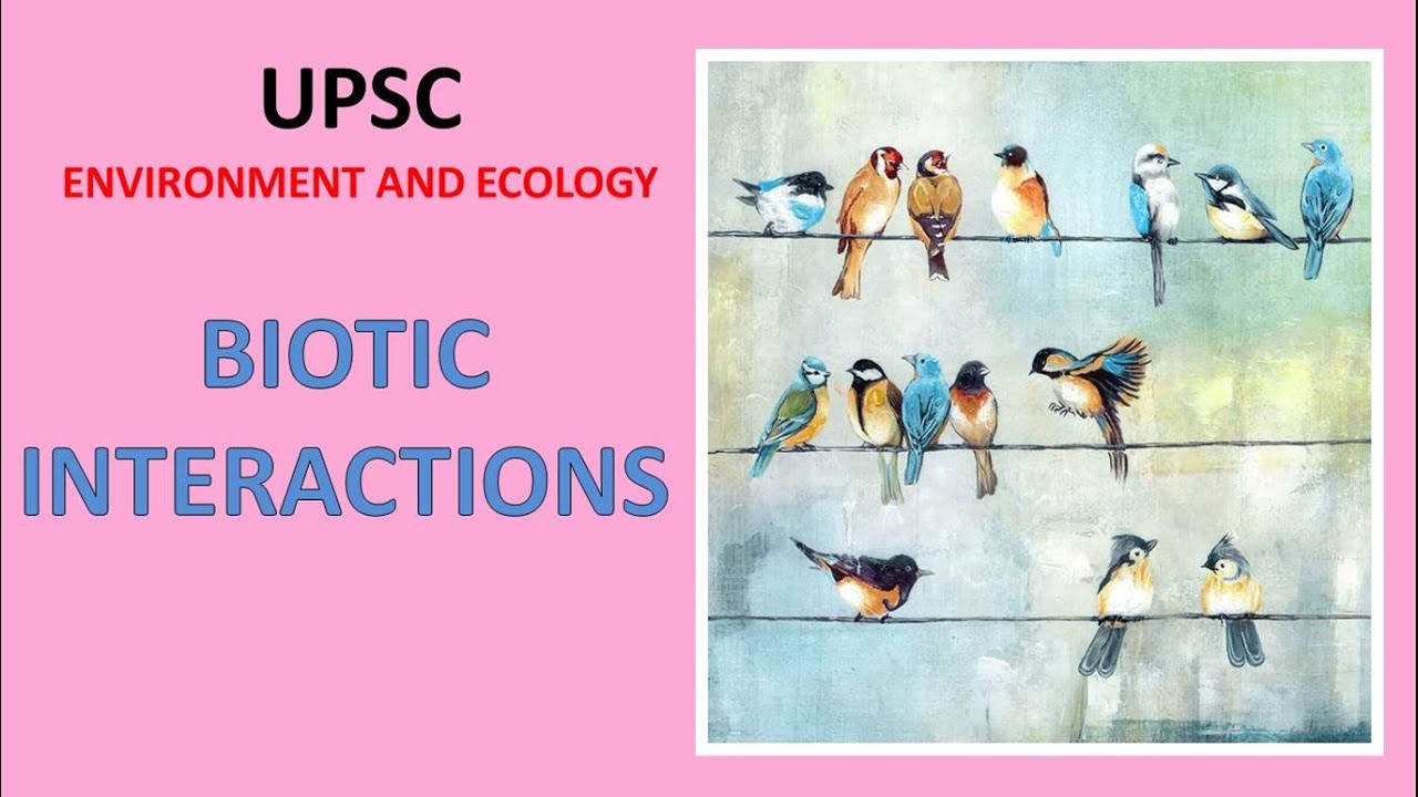 BIOTIC INTERACTIONS - UPSC Environment and Ecology
