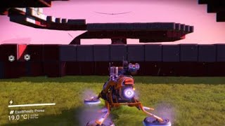 No Man's Sky - PS4 Pro gameplay - Exo-Wheels Adventure Park - Race 1