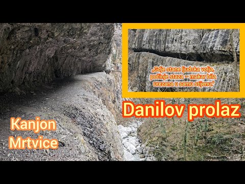 Heroic undertaking through the beams of Mrtvice: Danilov pass in Mrtvice canyon