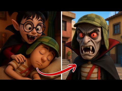 CHAVITO SE CONVIERTE EN VAMPIRO..pero luego¡¡PASA ALGO TENEBROSO!!😱🧛‍♂️💀—Compilacion completa #1