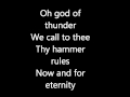 Rebellion-god of thunder(w/lyrics)