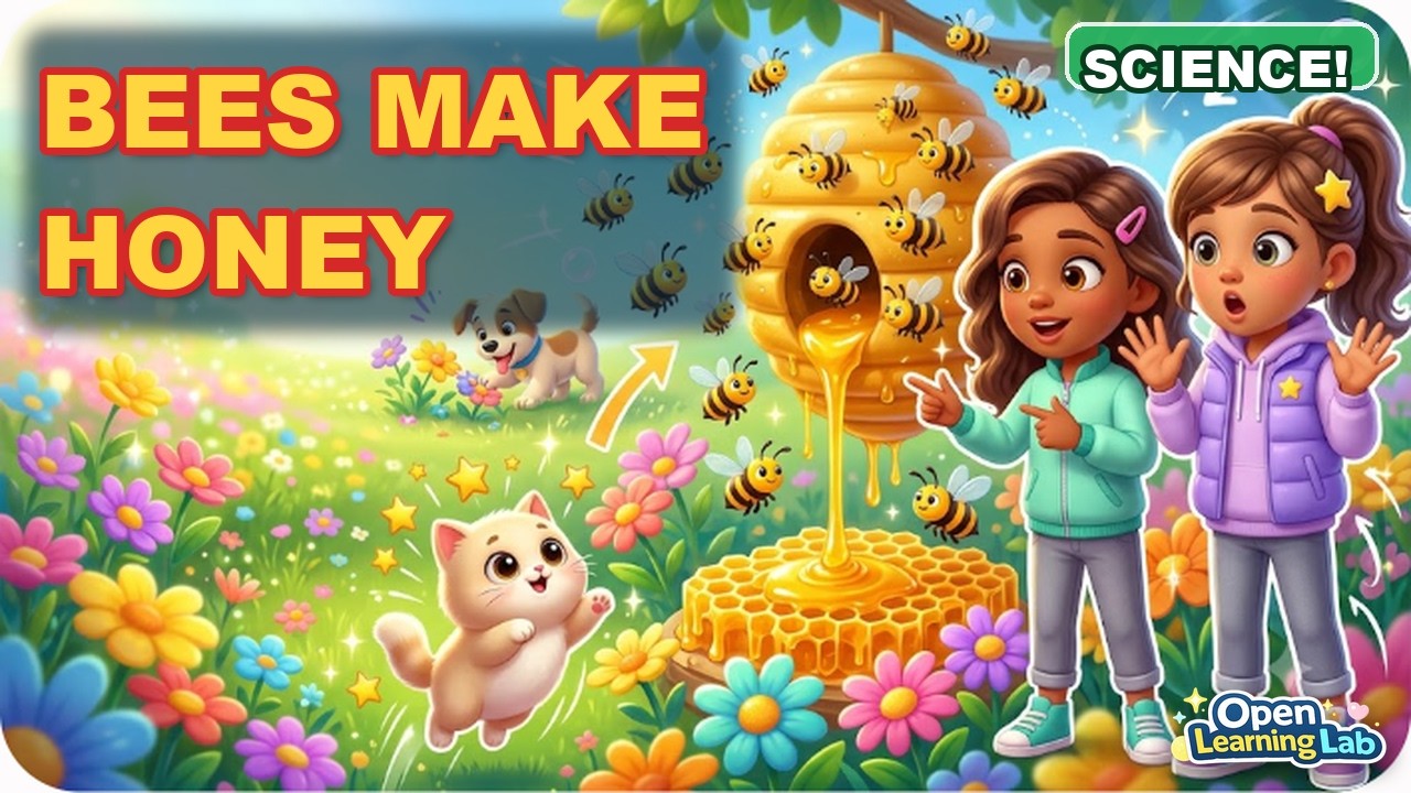 🐝 How Do Bees Make Honey? | Animal Science Explained for Kids