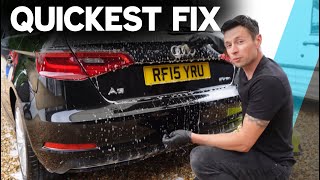 how to remove water spots from Your Car Badges in Seconds!
