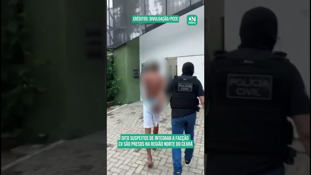 Imagem da notícia Sete suspeitos de integrar a facção CV são presos na região norte do Ceará