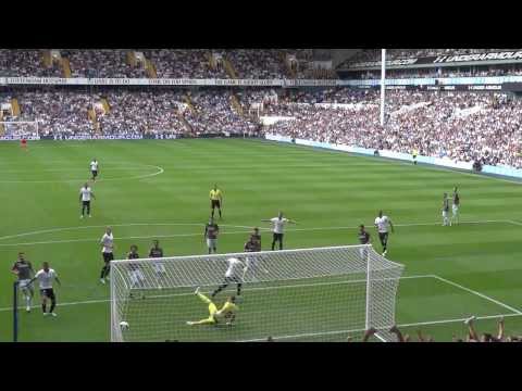 Paulinho disallowed goal (Spurs vs Espanyol 10/08/2013) HD
