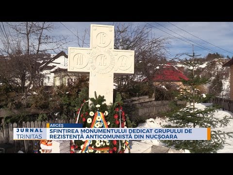 Sfințirea monumentului dedicat grupului de rezistență anticomunistă din Nucșoara