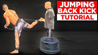 Jumping back kick tutorial (Step by step)
