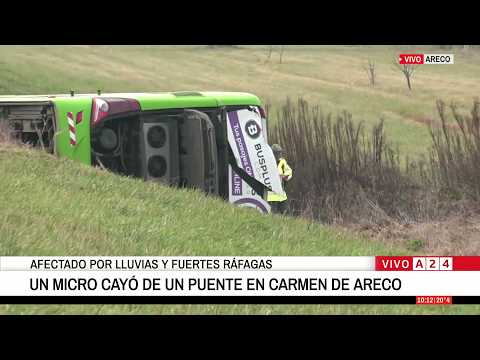 🔴AHORA🔴 ACCIDENTE DE CARMEN DE ARECO: "NINGUNA PERSONA TIENE PELIGRO DE VIDA"