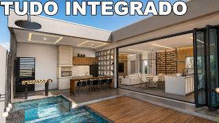 Casa moderna com linda área gourmet | 4 quartos.