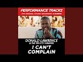 I Can't Complain (Performance Track In Key Of Dm)