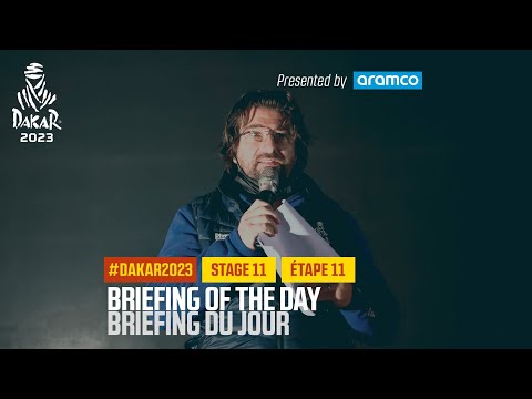 Briefing of Stage 11 presented by Aramco - #Dakar2023