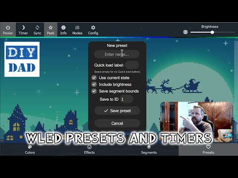 Setting up Presets and Timers in WLED