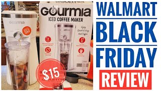 WALMART BLACK FRIDAY Gourmia Iced Coffee Maker with Brew-Strength Control Reusable Filter REVIEW