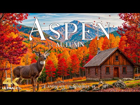 Beautiful Autumn in Aspen, Colorado 4K UHD 🍁 Vibrant Foliage, Majestic Peaks & Tranquil Alpine Views
