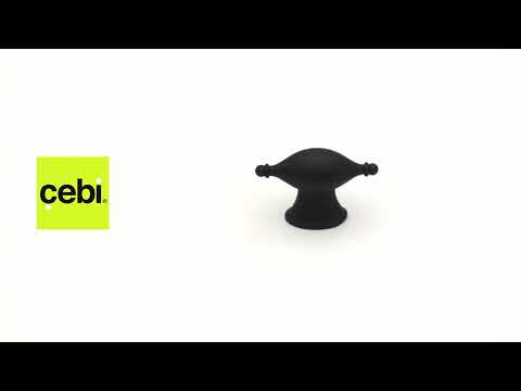 Миниатюра изображения товара Ручка для мебели Cebi A4124 МР24 (16мм, черный)