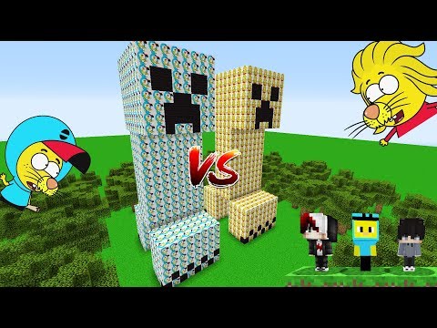 KRAL ŞAKİR VS REMZİ CREEPER ŞANS BLOKLARI! - Minecraft