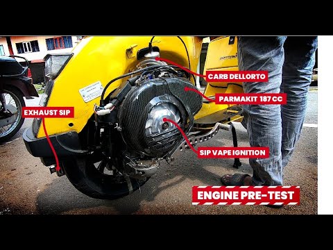 Vespa LML Pre Test Engine With Parmakit 187cc