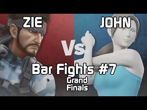 Zie (Snake) vs. John (Wii Fit Trainer) - Bar Fights #7 Grand Finals