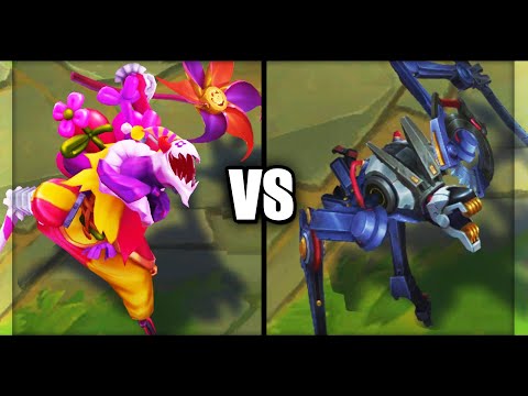 Legendary Surprise Party Fiddlesticks vs Praetorian Fiddlesticks Skins Comparison League of Legends