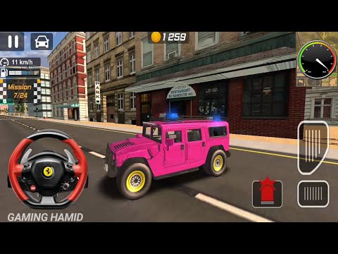 Heavy Offroad pink Police Jeep Car Driving Simulator #352 Offroad Car Games 2020 - Android Gameplay
